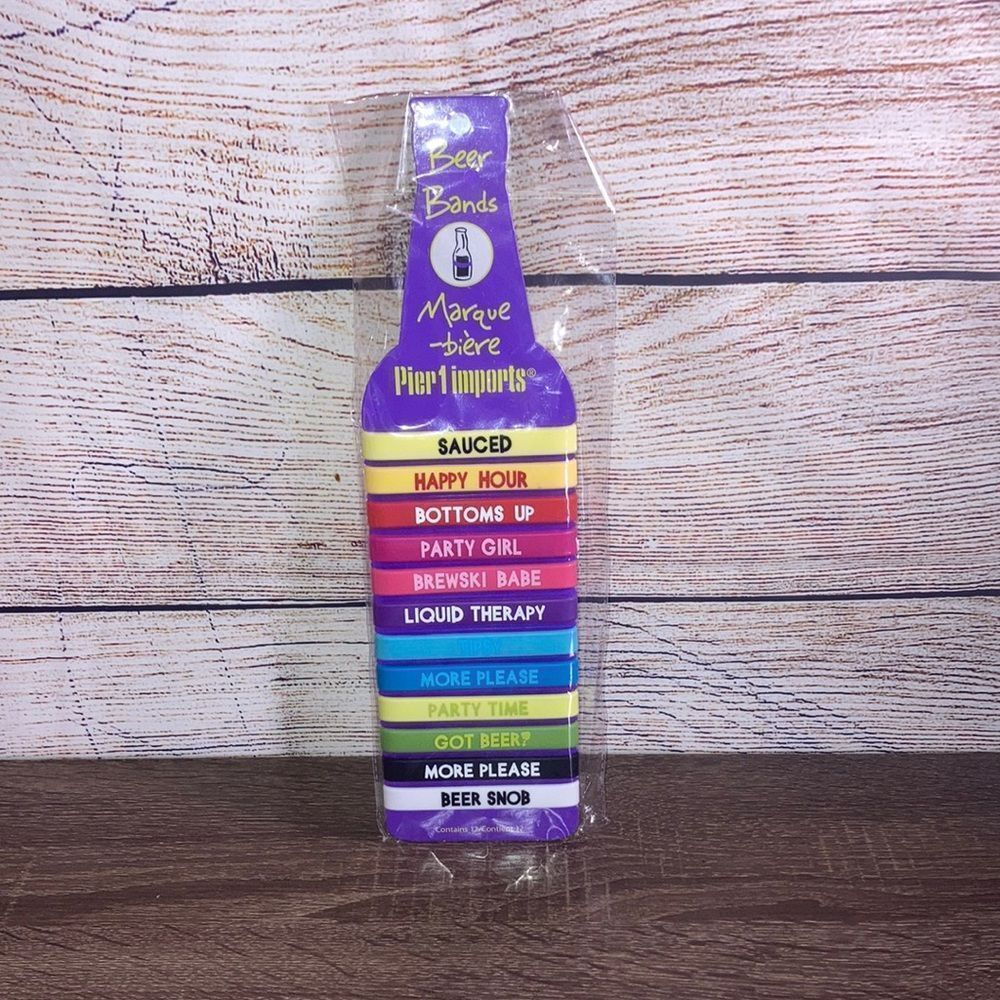 NWT Beer Bands Set of 12 From Peir 1 Imports